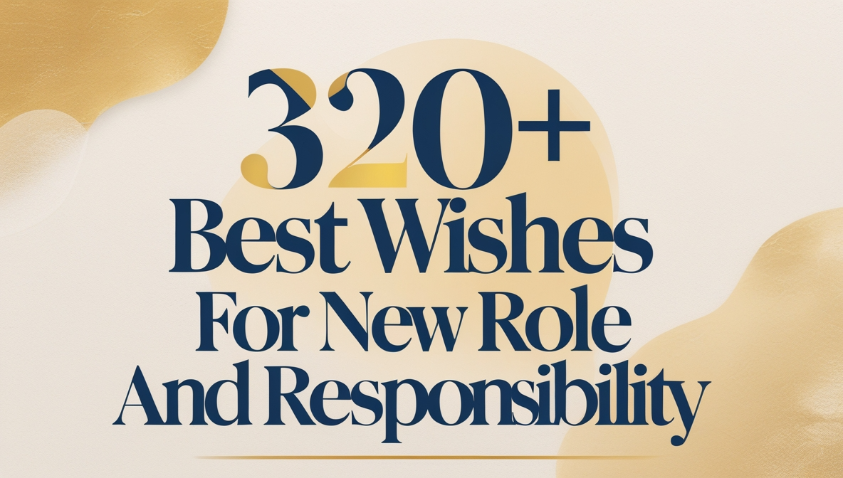 320+ Best Wishes for New Role and Responsibility