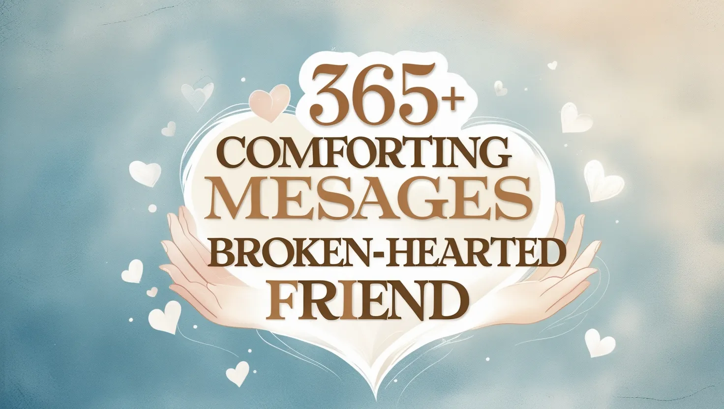 365+ Comforting Messages for a Broken Hearted Friend