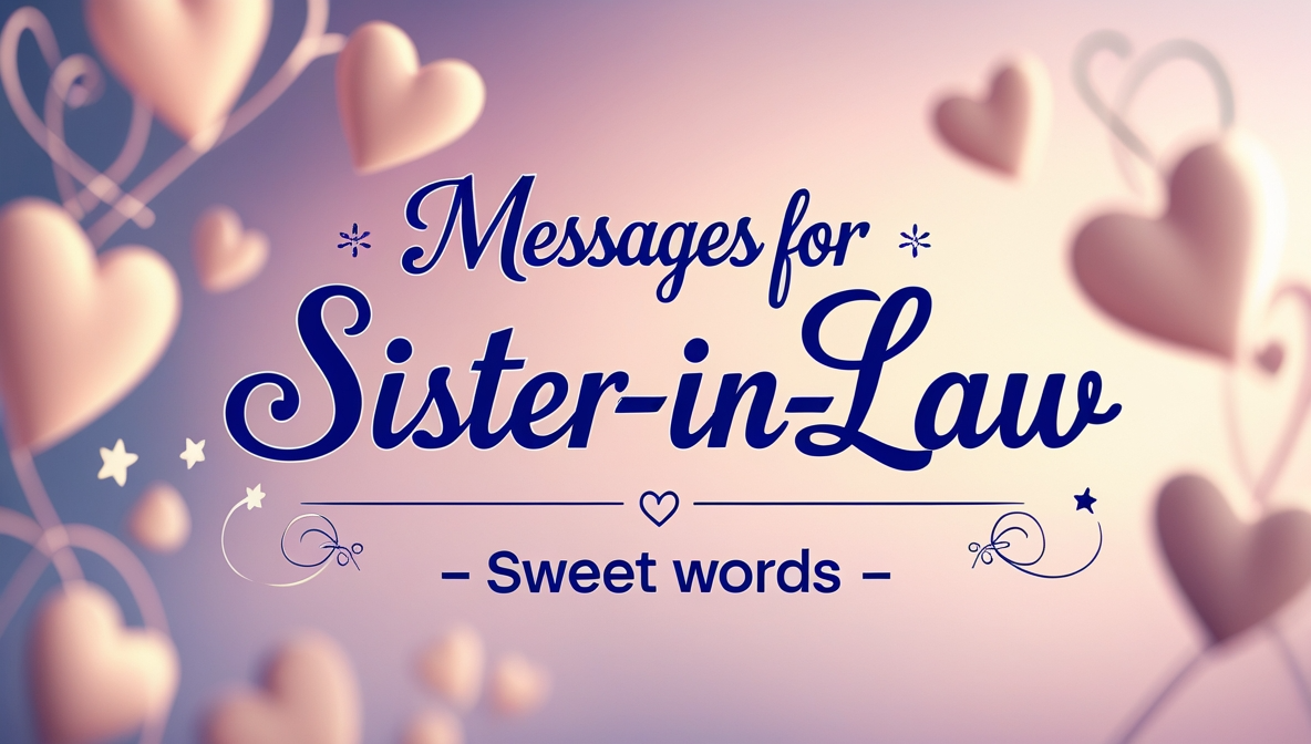 415+ Cute Messages for Sister‑In‑Law – Sweet Words