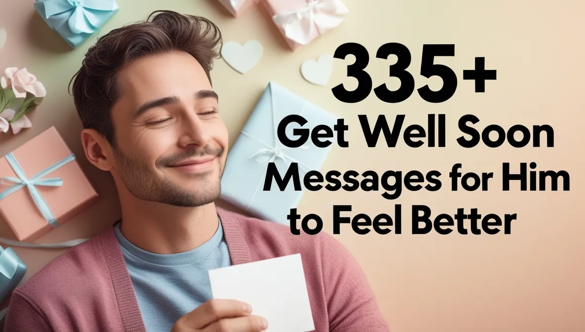 335+ Get Well Soon Messages for Him to Feel Better