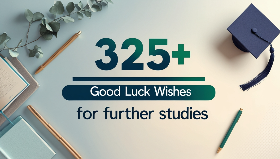 325+ Good Luck Wishes for Further Studies
