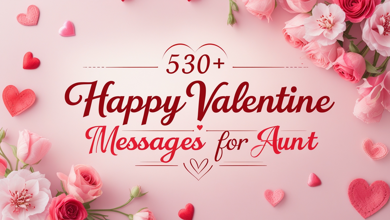 530+ Happy Valentine Messages for Aunt