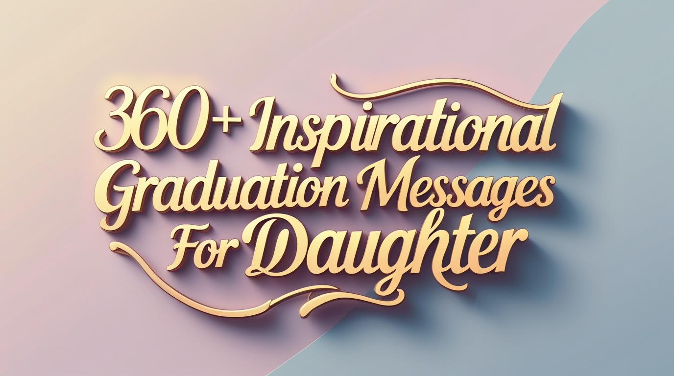360+ Inspirational Graduation Messages for Daughter
