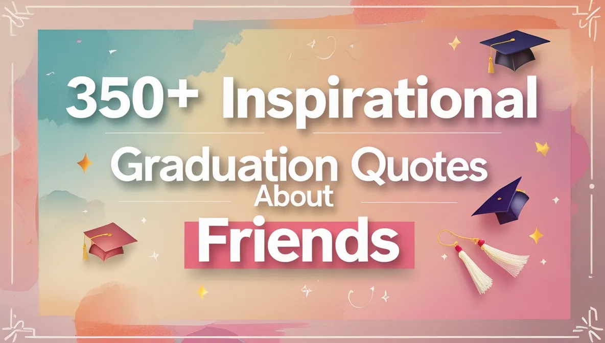 350+ Inspirational Graduation Quotes About Friends