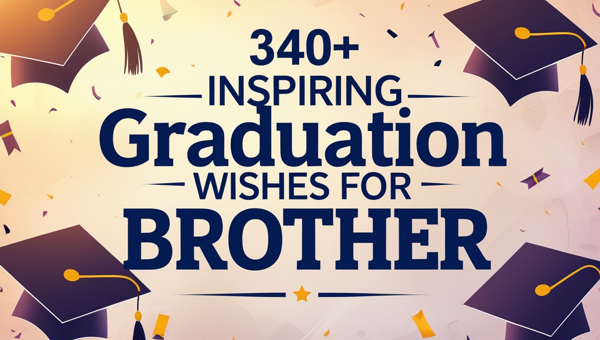 340+ Inspiring Graduation Wishes for Brother