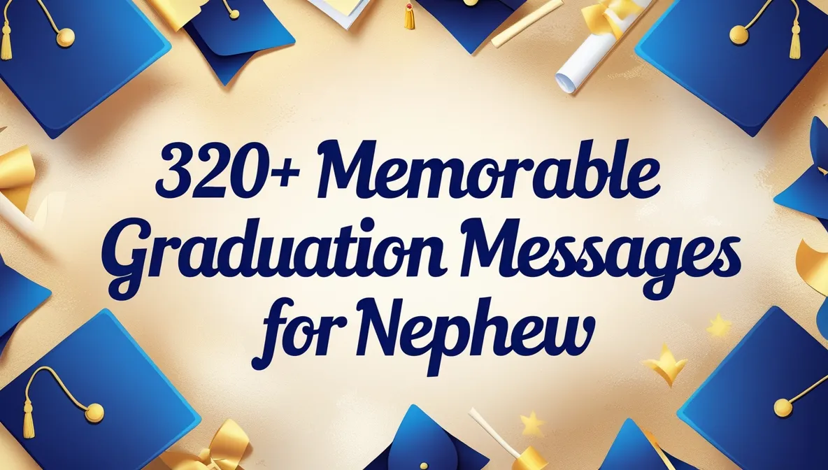 320+ Memorable Graduation Messages for Nephew