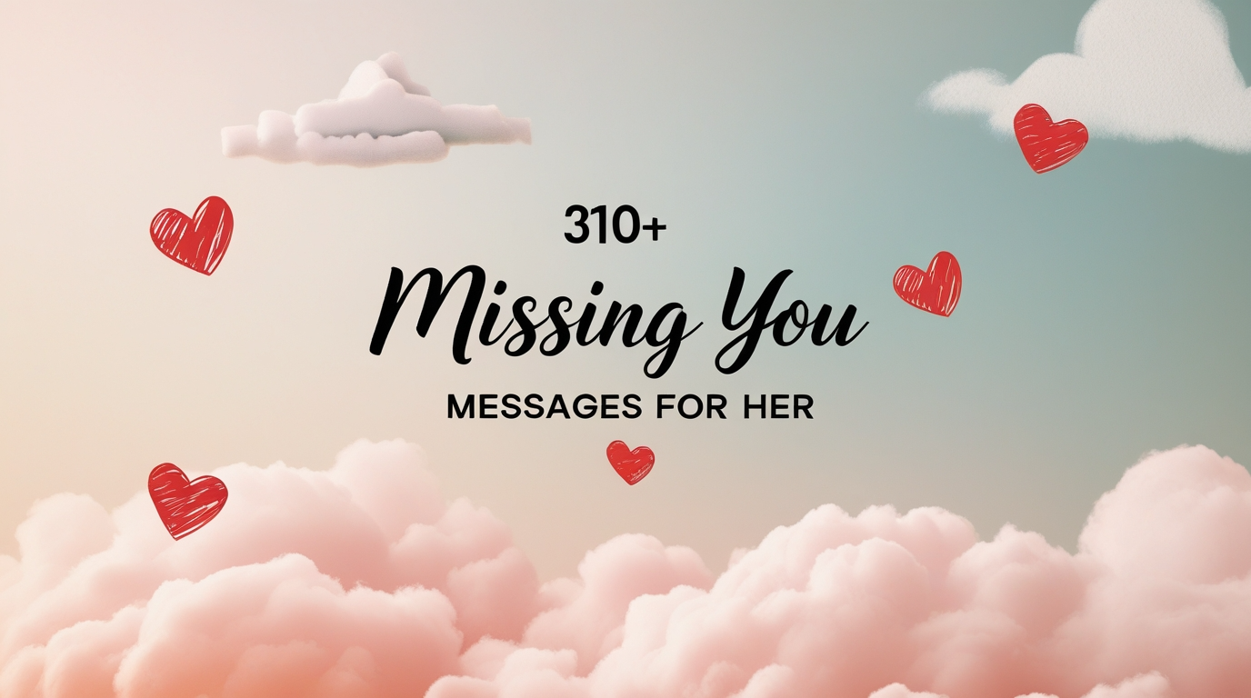 310+ Missing You Messages for Her