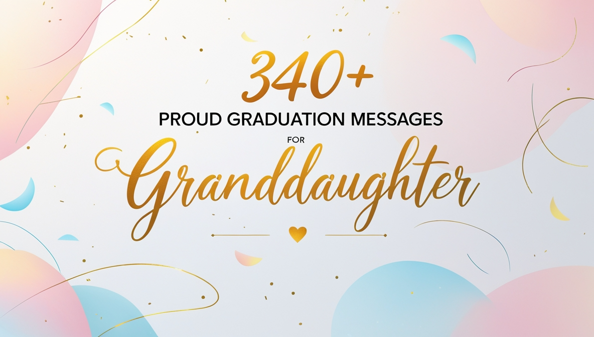 340+ Proud Graduation Messages for Granddaughter