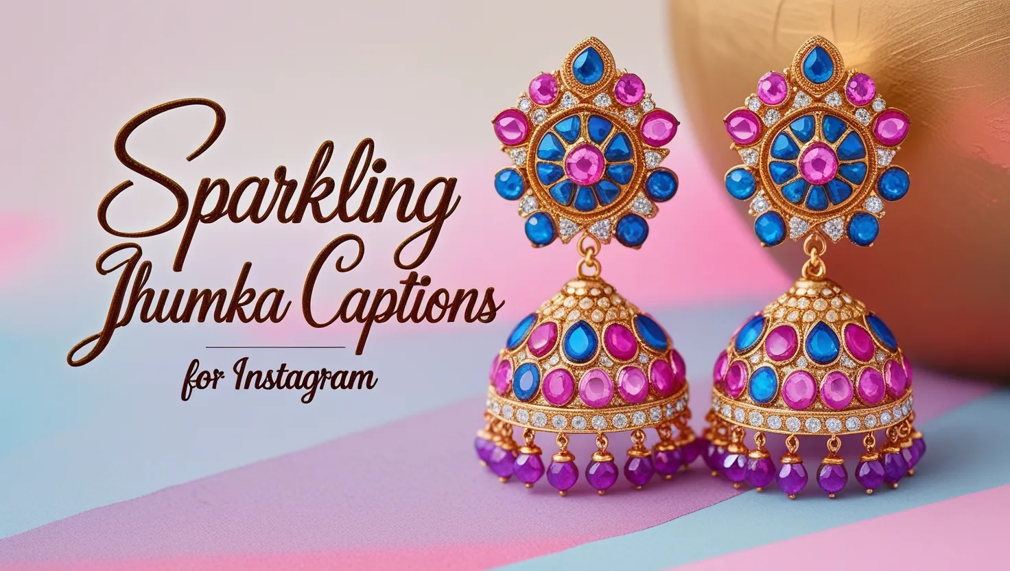 Sparkling Jhumka Captions for Instagram
