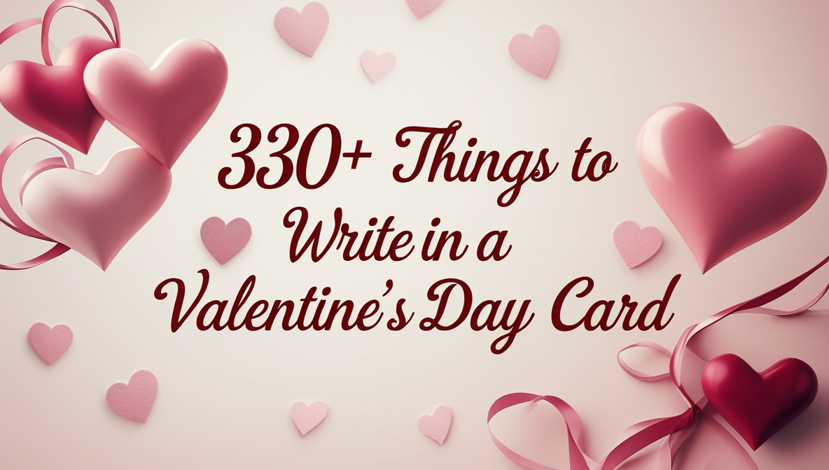 330+ Things to Write In a Valentine’s Day Card