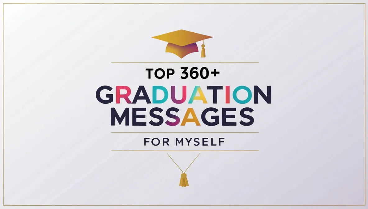 Top 360+ Graduation Messages for Myself