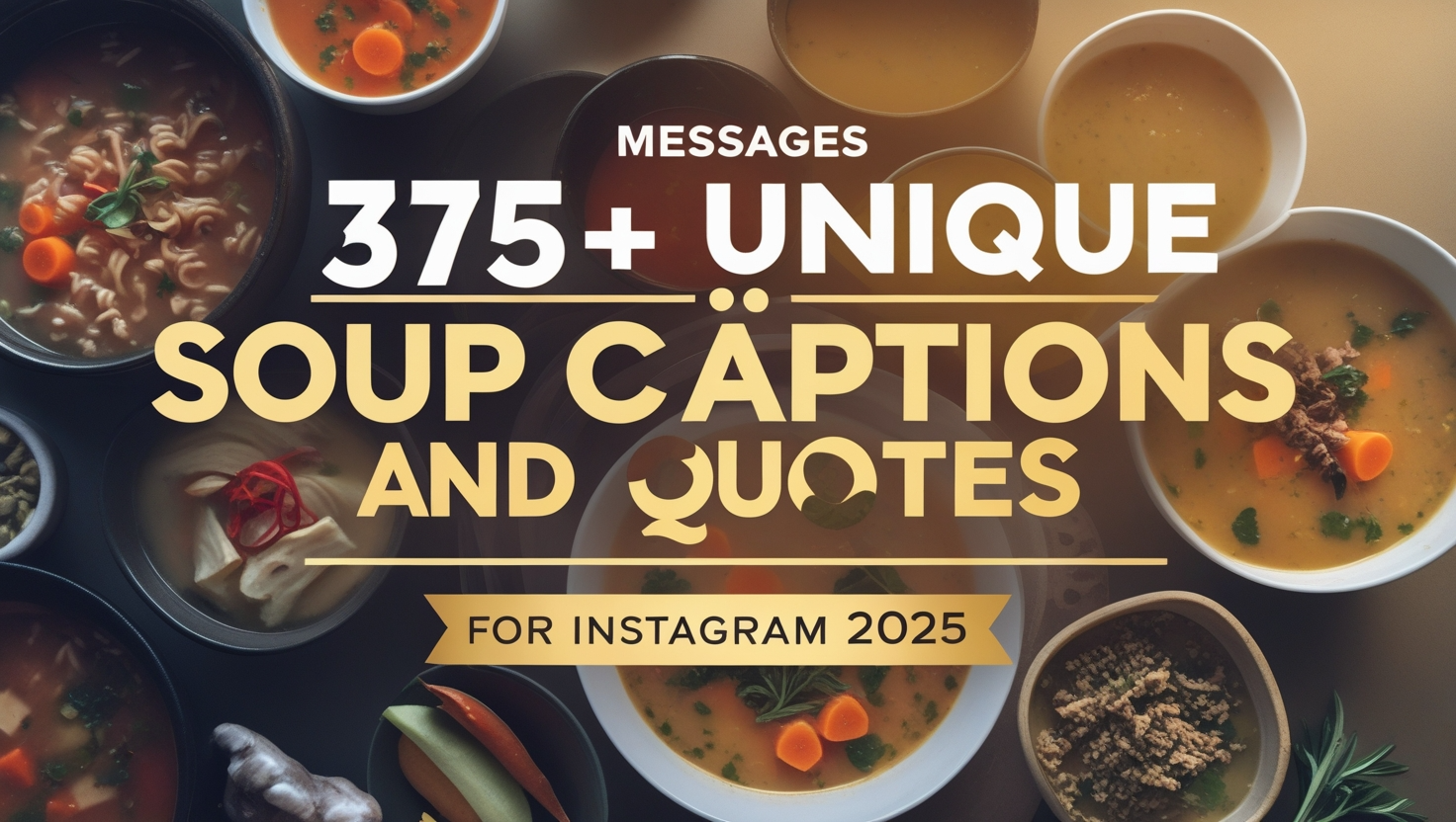 375+ Unique Soup Captions And Quotes For Instagram 2025