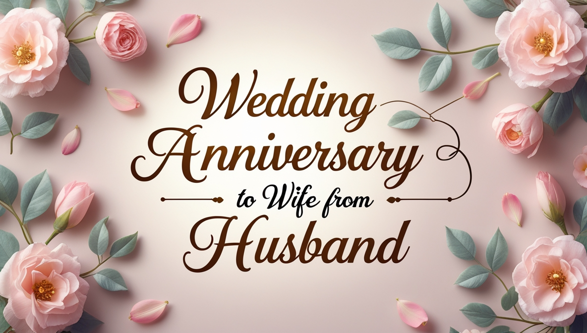 Wedding Anniversary Wishes to Wife From Husband