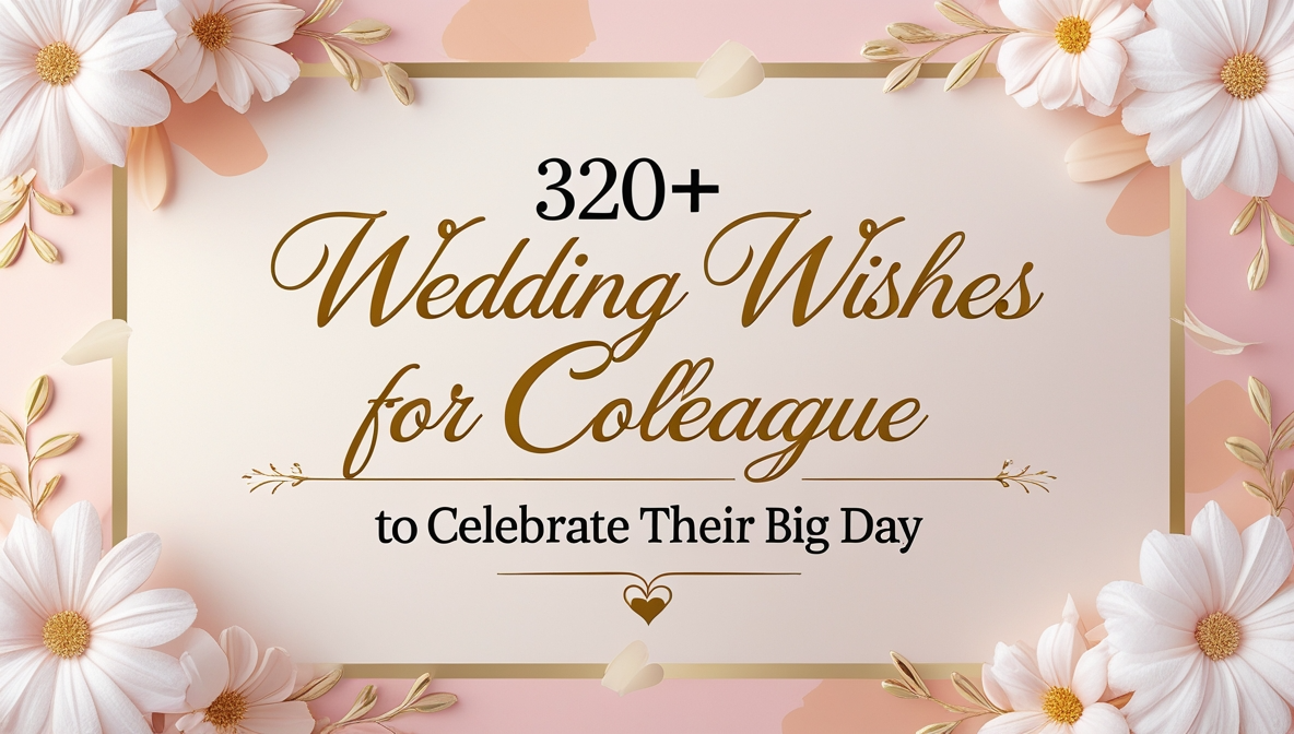 320+ Wedding Wishes for Colleague to Celebrate Their Big Day