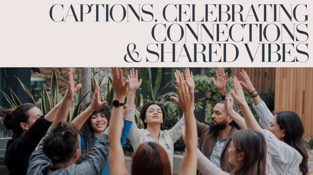 Captions Celebrating Connections & Shared Vibes