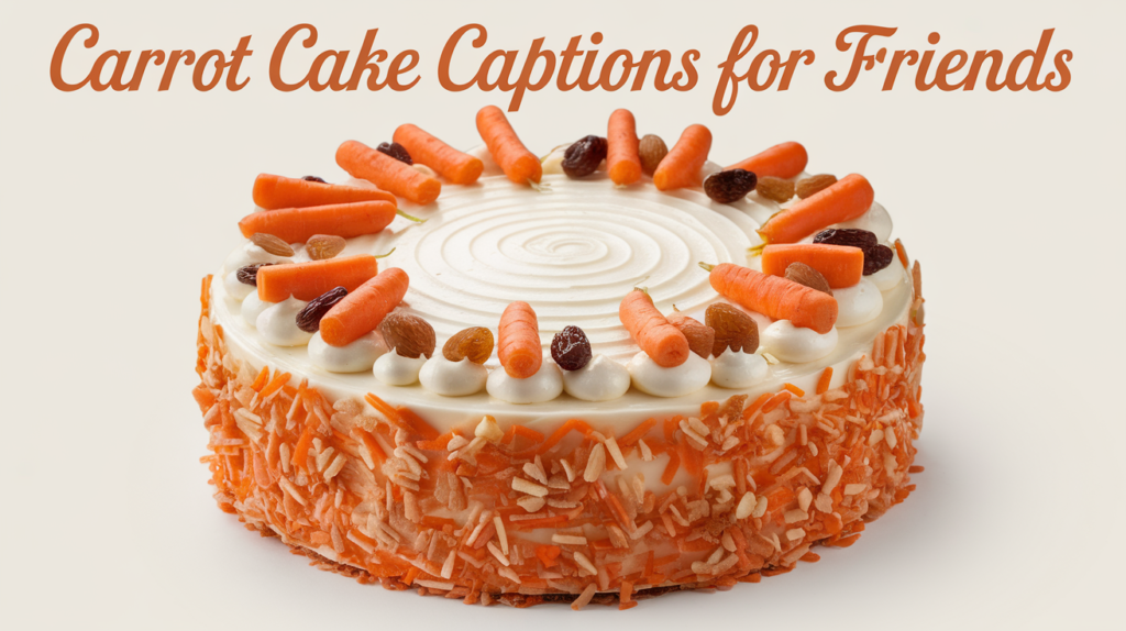 Carrot Cake Captions for Friends