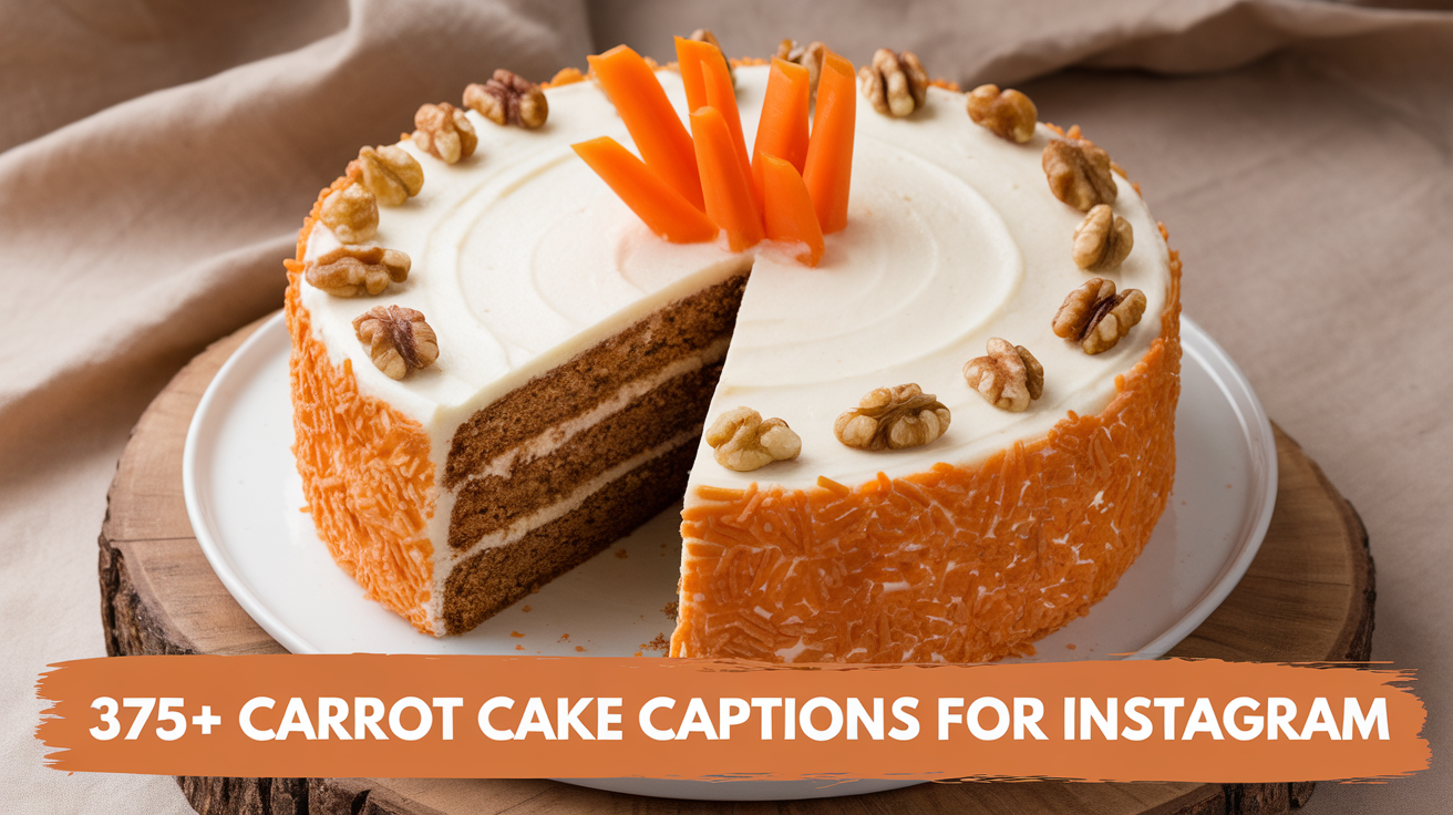 375+ Carrot Cake Captions for Instagram