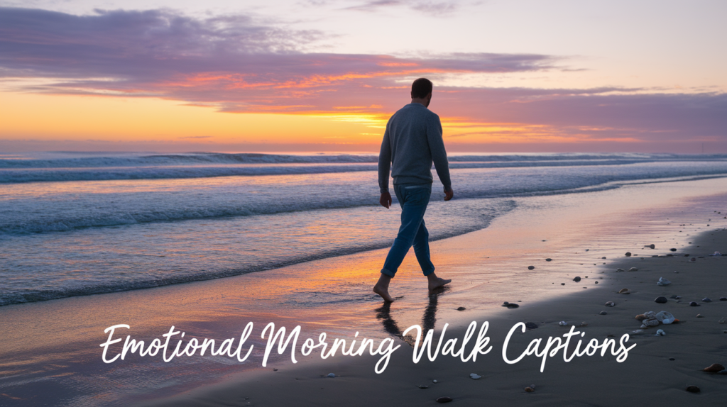 Emotional Morning Walk Captions