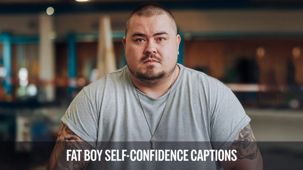 Fat Boy Self-Confidence Captions