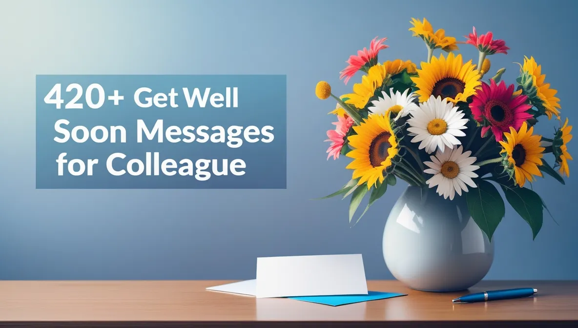 420+ Get Well Soon Messages for Colleague