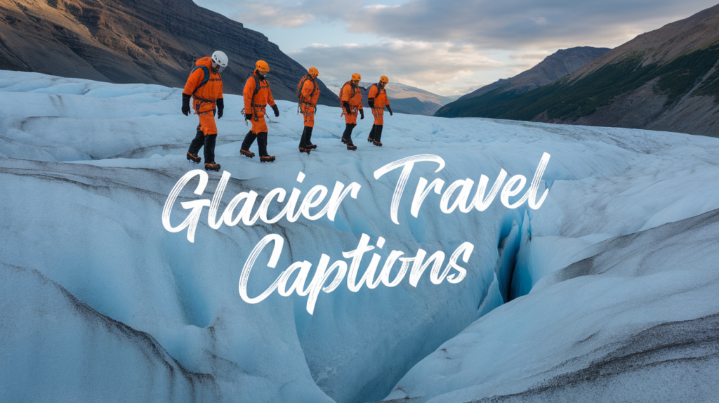 Glacier Travel Captions