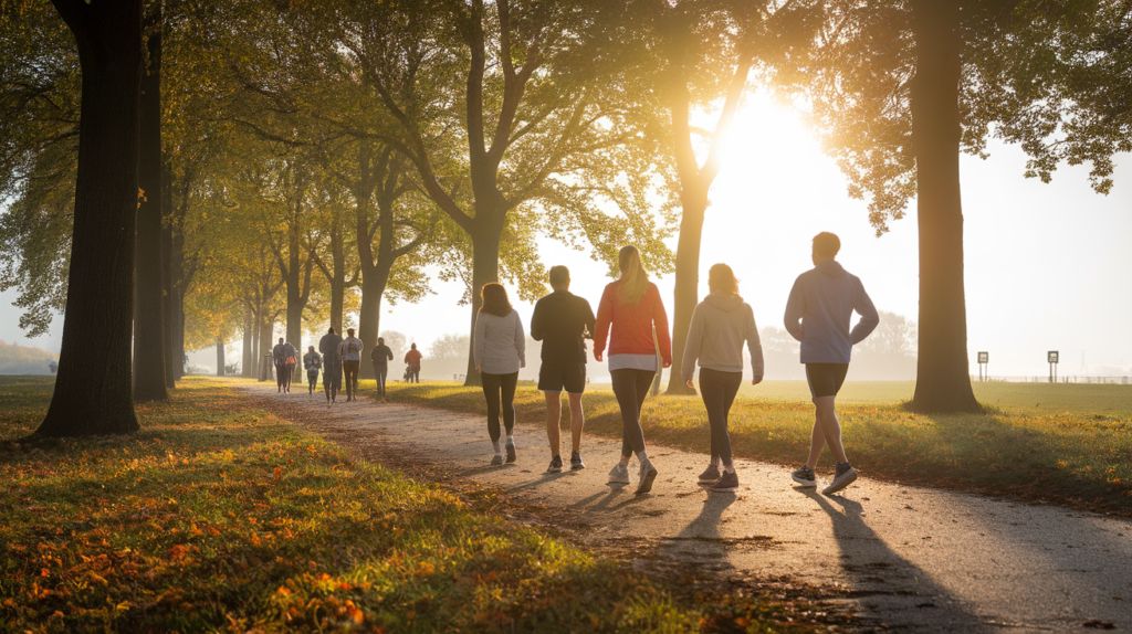 Health and Fitness Morning Walk Captions