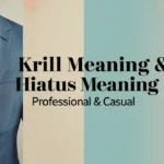 Krill Meaning & Hiatus Meaning : Professional & Casual