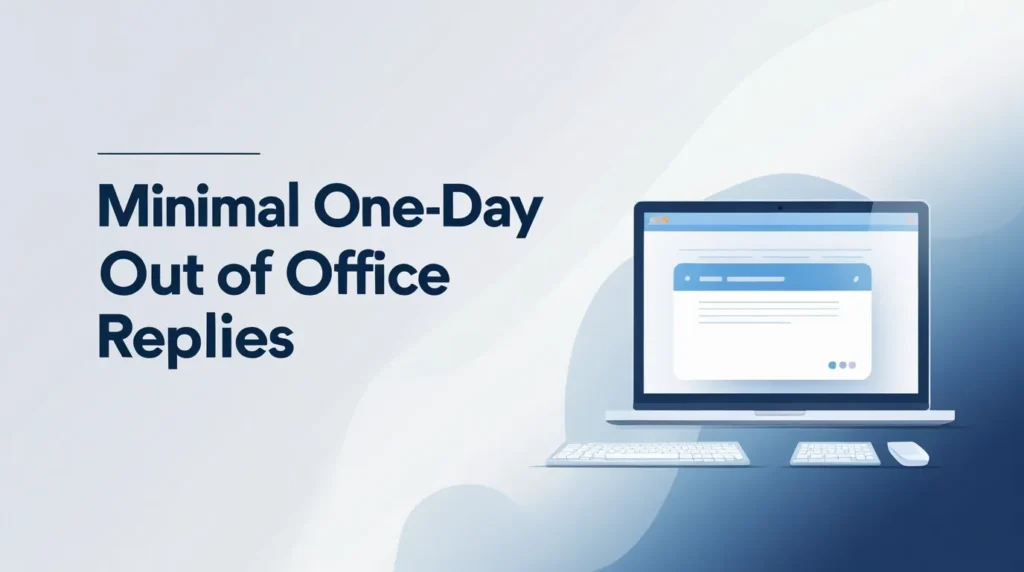 Minimal One-Day Out of Office Replies
