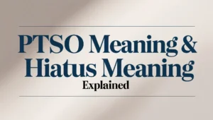 PTSO Meaning & Hiatus Meaning Explained