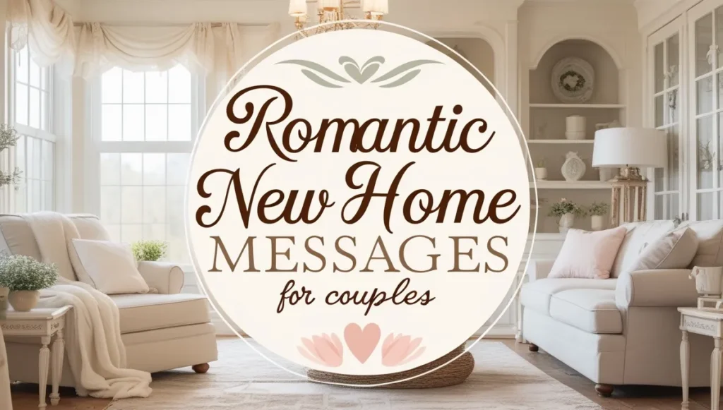 Romantic New Home Messages for Couples
