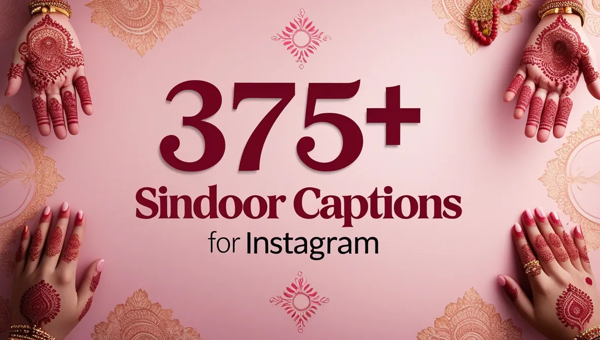 375+ Sindoor Captions for Instagram