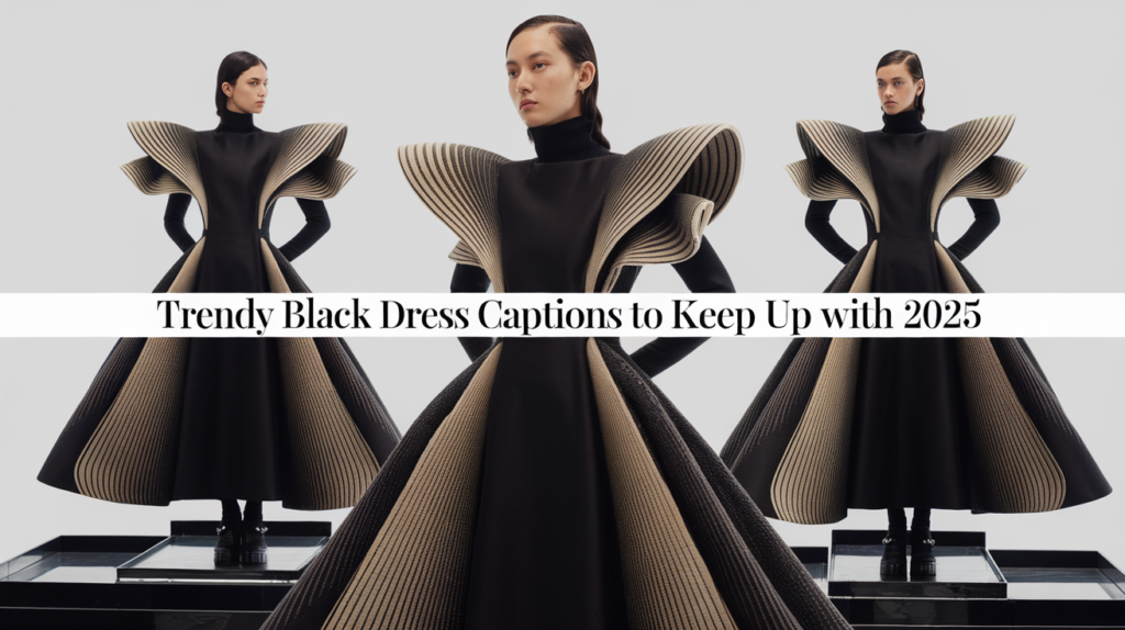 Trendy Black Dress Captions to Keep Up with 2025