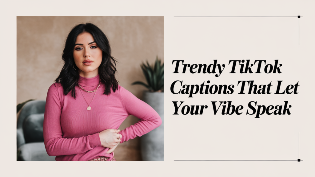 Trendy TikTok Captions That Let Your Vibe Speak