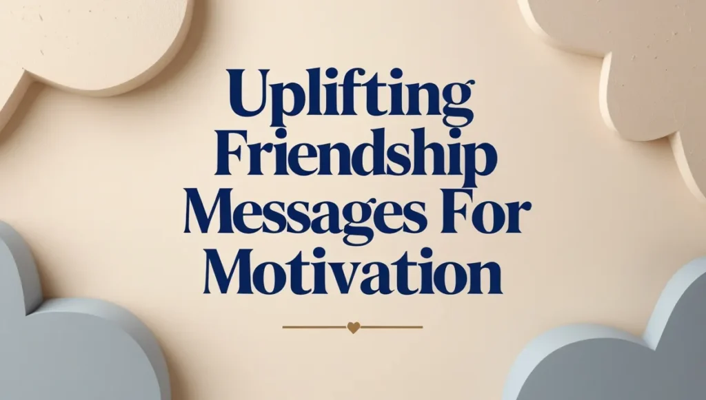 Uplifting Friendship Messages for Motivation