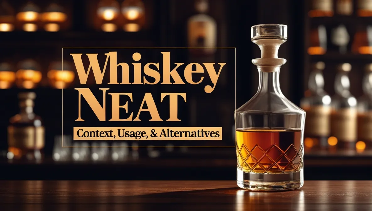 Whiskey Neat Meaning: Context, Usage, & Alternatives